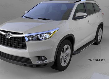 Пороги алюминиевые (Onyx) для Toyota Highlander - ОбвесКарРу VIN: TOHI.52.2502. 