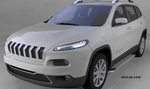 Пороги алюминиевые (Opal) для Jeep Cherokee
