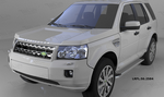 Пороги алюминиевые (Opal) для Land Rover Freelander 2