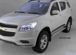 Пороги алюминиевые (Opal) для Chevrolet TrailBlazer (2012-н.в.)