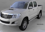 Пороги алюминиевые (Opal) для Toyota Hilux
