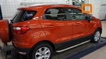 Пороги алюминиевые (Ring) для Ford EcoSport (2013-н.в.)