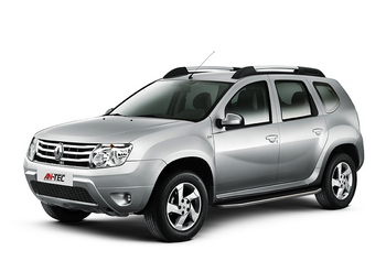 Пороги алюминиевые с черным кантом для Renault Duster - ОбвесКарРу VIN: A173ALB. 
