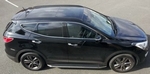 Пороги алюминиевые с нержавеющим кантом для Hyundai Santa Fe (2012-2015)