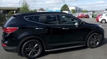 Пороги алюминиевые с нержавеющим кантом для Hyundai Santa Fe (2012-2015)