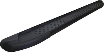 Пороги алюминиевые (Sapphire Black) для Ssang Yong Actyon Sports - ОбвесКарРу VIN: SYAS.54.9055. 