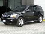 Пороги алюминиевые (Sapphire Silver) для Kia Sorento
