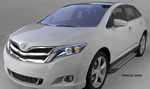 Пороги алюминиевые (Sapphire Silver) для Toyota Venza