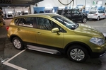 Пороги алюминиевые (Sapphire Silver) для Suzuki SX4