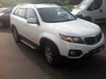 Пороги алюминиевые (Sapphire Silver) для Kia Sorento