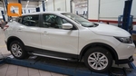 Пороги алюминиевые (Sapphire Silver) для Nissan Qashqai