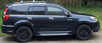 Пороги алюминиевые (Sapphire Silver) Great Wall Hover H3 (2010-2014) - ОбвесКарРу VIN: GWHO.51.0101. 