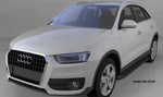 Пороги алюминиевые (Corund Black) Audi Q3 (2011-н.в.)