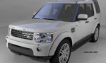 Пороги алюминиевые (Corund Black) для Land Rover Discovery 4