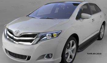 Пороги алюминиевые (Corund Black) для Toyota Venza - ОбвесКарРу VIN: TOVE.69.2510. 