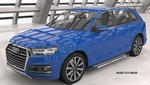 Пороги алюминиевые (Topaz) для Audi Q7 (2015-н.в.)