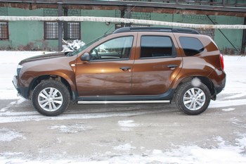 Пороги AllEst - труба 50,8 ммдля Renault Duster - ОбвесКарРу VIN: DUS-12.06. 