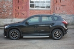 Пороги AllEst - труба 60,3 мм с площадкой из алюминия для Mazda CX-5