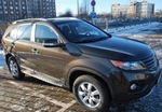 Пороги BMW style интегрированные для Kia Sorento