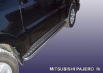 Пороги d57 с листом SLITKOFF для Mitsubishi Pajero IV