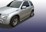 Пороги d57 труба SLITKOFF для Suzuki Grand Vitara 3D