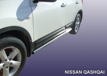 Пороги d57 труба SLITKOFF для Nissan Qashqai - ОбвесКарРу VIN: NIQ011. 