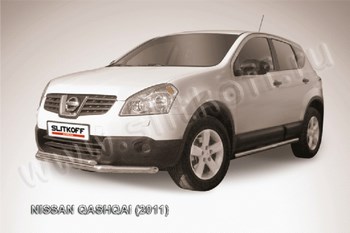 Пороги d57 труба SLITKOFF для Nissan Qashqai - ОбвесКарРу VIN: NIQ11-007. 