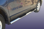 Пороги d76 с проступями SLITKOFF для Nissan Qashqai +2