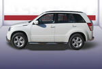 Пороги d76 с проступями SLITKOFF для Suzuki Grand Vitara 5D