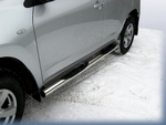 Пороги d76 с проступями SLITKOFF для Toyota RAV4