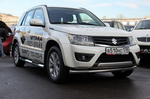 Пороги d76 с проступями SLITKOFF для Suzuki Grand Vitara 5D
