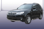 Пороги d76 с проступями SLITKOFF для Subaru Forester