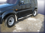 Пороги d76 с проступями SLITKOFF для Suzuki Jimny