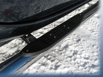 Пороги d76 с проступями SLITKOFF для Mitsubishi L200 Triton - ОбвесКарРу VIN: ML012. 