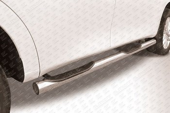 Пороги d76 с проступью SLITKOFF для Nissan Patrol - ОбвесКарРу VIN: NIPAT010. 