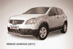Пороги d76 труба SLITKOFF для Nissan Qashqai