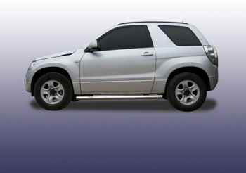 Пороги d76 труба SLITKOFF для Suzuki Grand Vitara 3D - ОбвесКарРу VIN: SGV3D08010. 