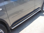 Пороги d76 труба SLITKOFF для Nissan X-Trail