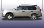 Пороги d76 труба SLITKOFF для Nissan X-Trail