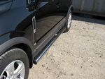 Пороги d76 труба SLITKOFF для Opel Antara