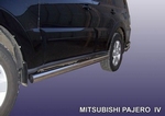 Пороги d76 труба SLITKOFF для Mitsubishi Pajero IV