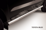 Пороги d76 труба SLITKOFF для Toyota Hilux