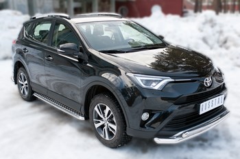 Пороги для Toyota RAV4 (2015-н.в.) - ОбвесКарРу VIN: TR4L-0021992. 
