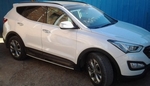 Пороги интегрированные для Hyundai Grand Santa Fe (2012-н.в.)
