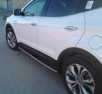 Пороги интегрированные для Hyundai Grand Santa Fe (2012-н.в.)