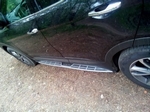 Пороги интегрированные для Hyundai Grand Santa Fe (2012-н.в.)
