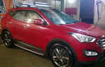 Пороги интегрированные для Hyundai Grand Santa Fe (2012-н.в.)