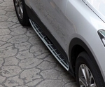 Пороги интегрированные для Hyundai Santa Fe (2012-2015)
