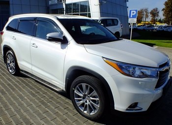 Пороги OEM интегрированные для Toyota Highlander - ОбвесКарРу VIN: CNT17-14HLD-005 / AVIDSS.. 