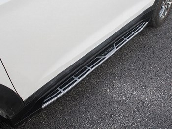 Пороги OEM mobis style интегрированные для Hyundai Tucson - ОбвесКарРу VIN: AVIDSS.HYNTUC15-1. 